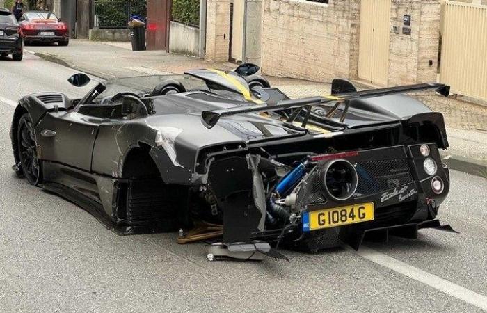Pagani Zonda, worth 16 million euros, crashed into a Ford Fiesta in Croatia