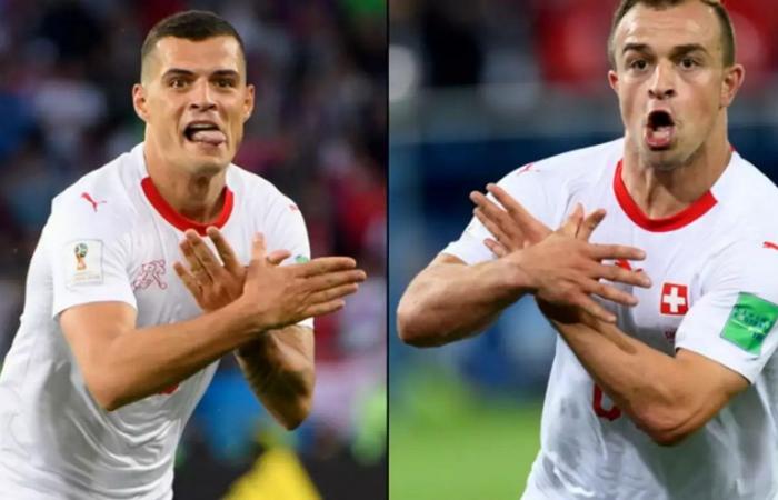 The Swiss banned their players from celebrating with the Albanian eagle