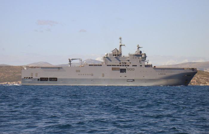 The amphibious operations ship FS “Tonnerre” sails to Volos today