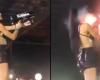 Shocking accident: Female DJ accidentally hits herself with confetti cannon (vid)