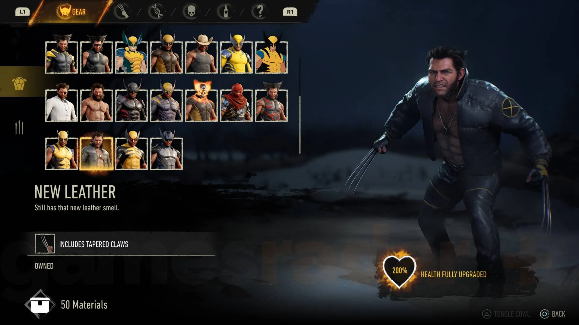 Marvel's Wolverine new leather suit