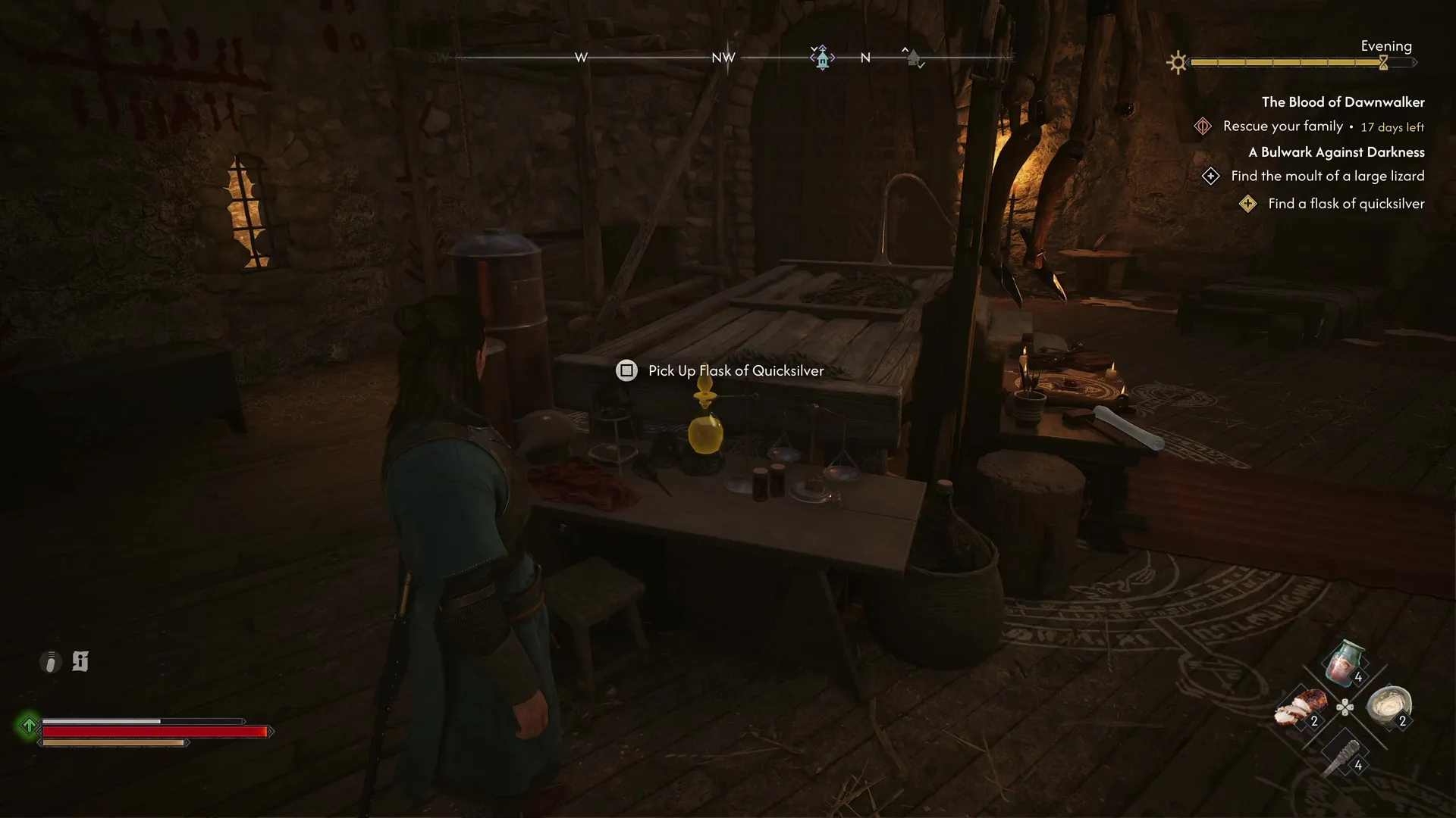 The Flask of Quicksilver in The Blood of Dawnwalker