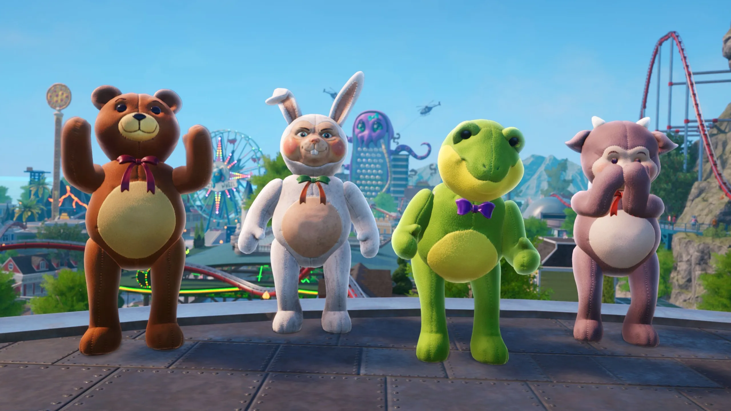 Images from Goat Simulator 3 Dizzyworld of a theme park