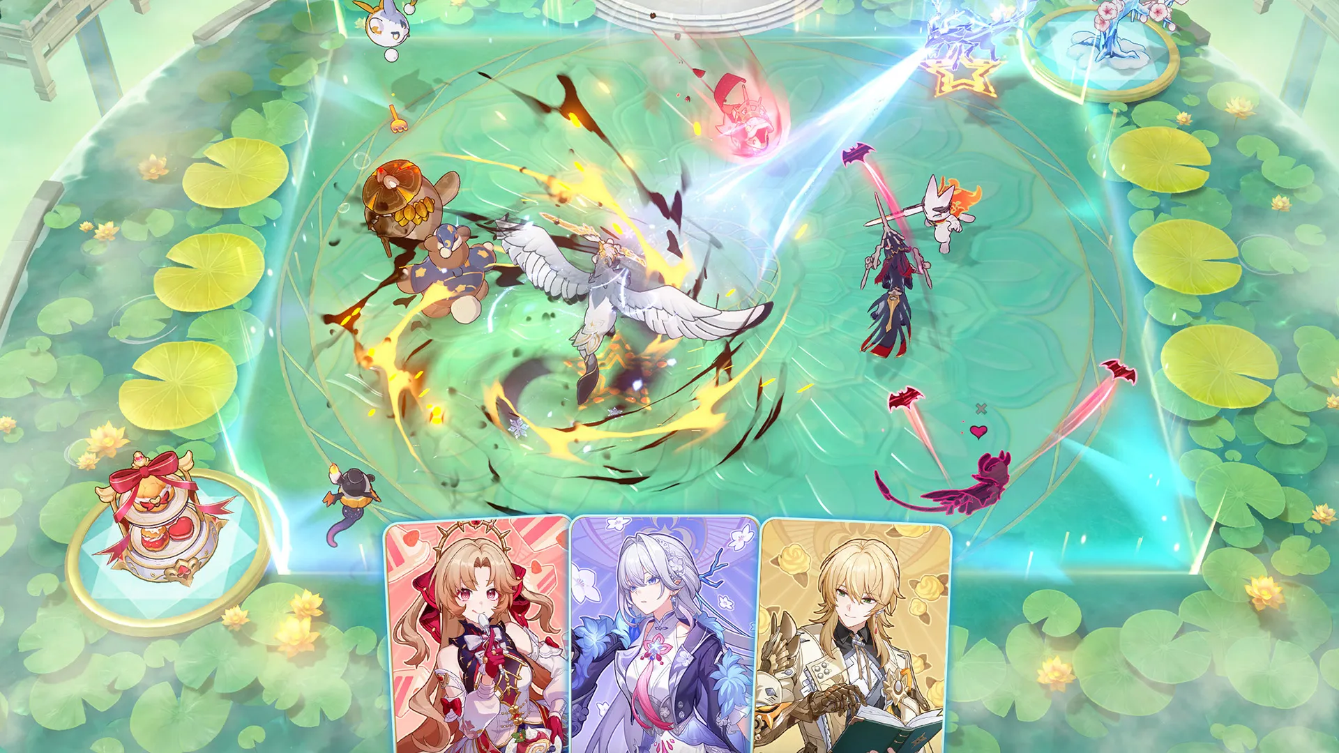 The card battle system in Honkai Nexus Anima