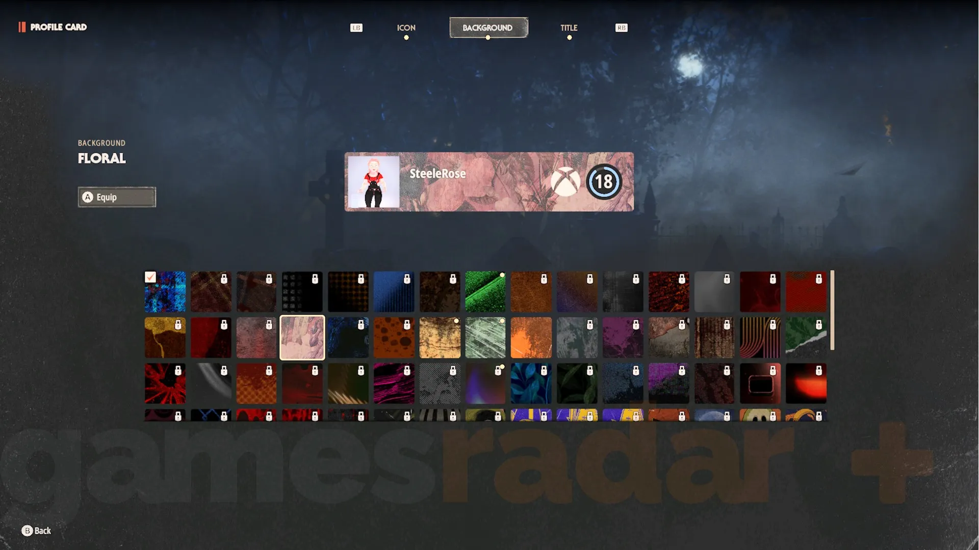 One of the character customization screens in Halloween the Game.