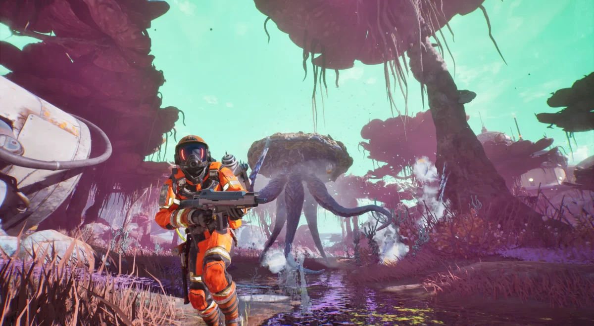 Zb6QR3RVksyrETN8c3SKpS.jpg Exterminauts looks like No Man's Sky but plays like Helldivers 2, and I crushed it at Gamescom 2026