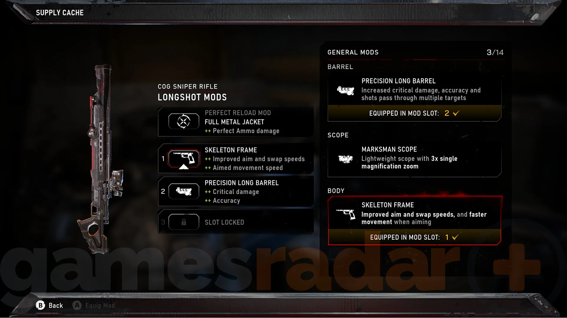 The best Longshot mods in Gears of War E-Day