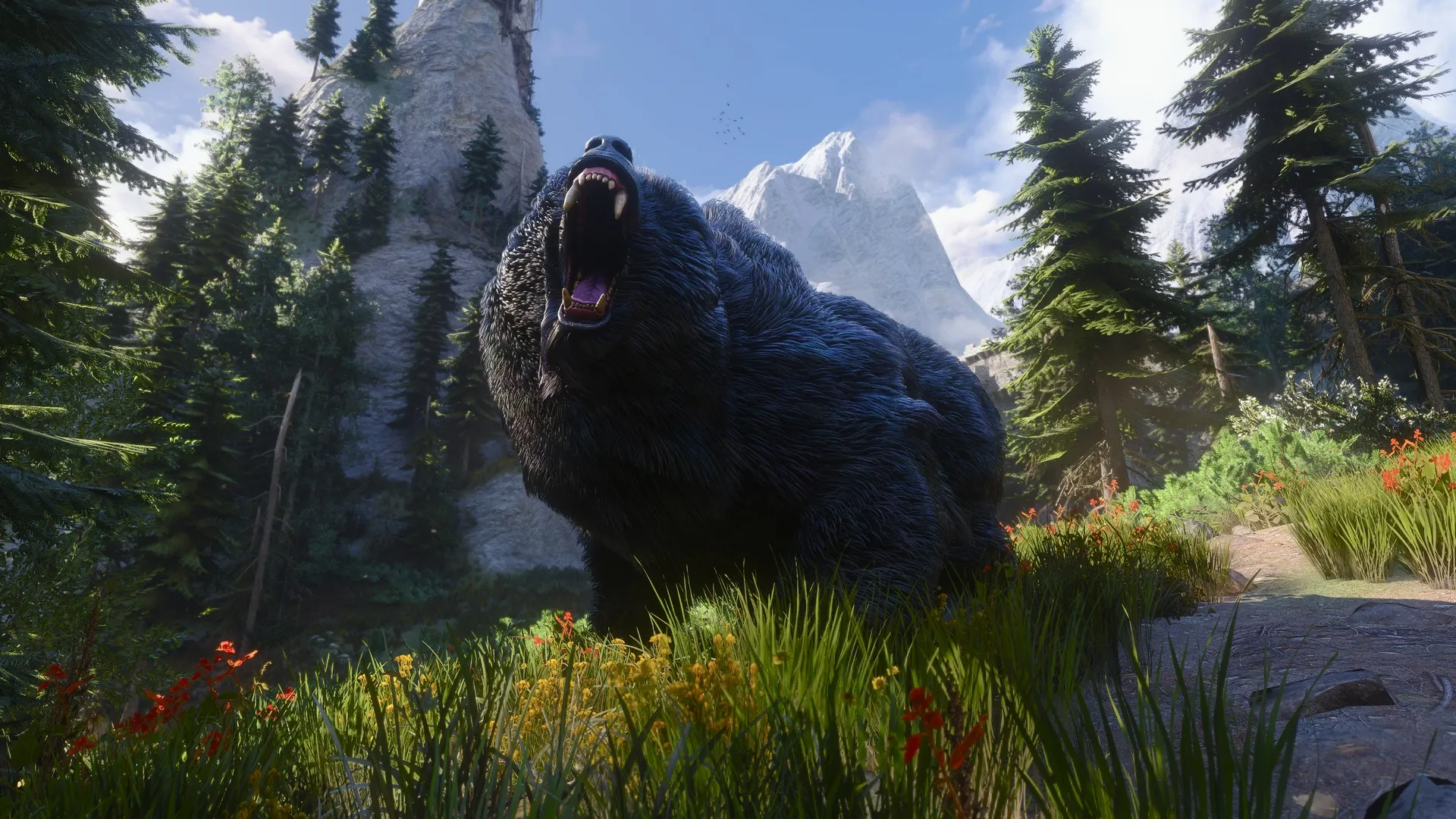 A bear in The Witcher 3 Wild Hunt Remastered