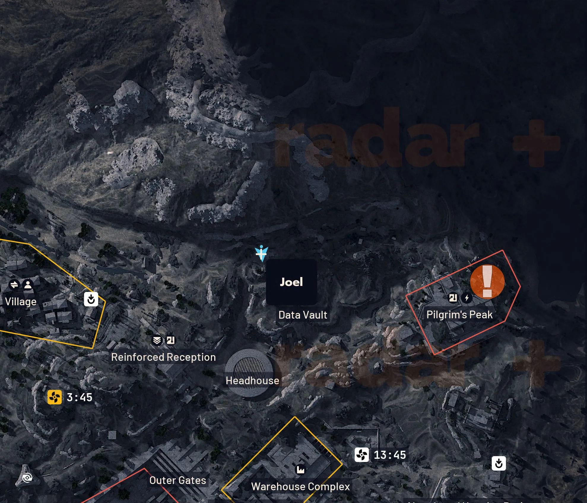 Map to Pilgrim's Peak for Wires Crossed in Arc Raiders
