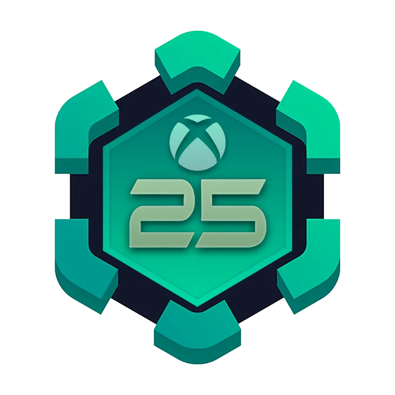Xbox 25 year anniversary celebration badge for