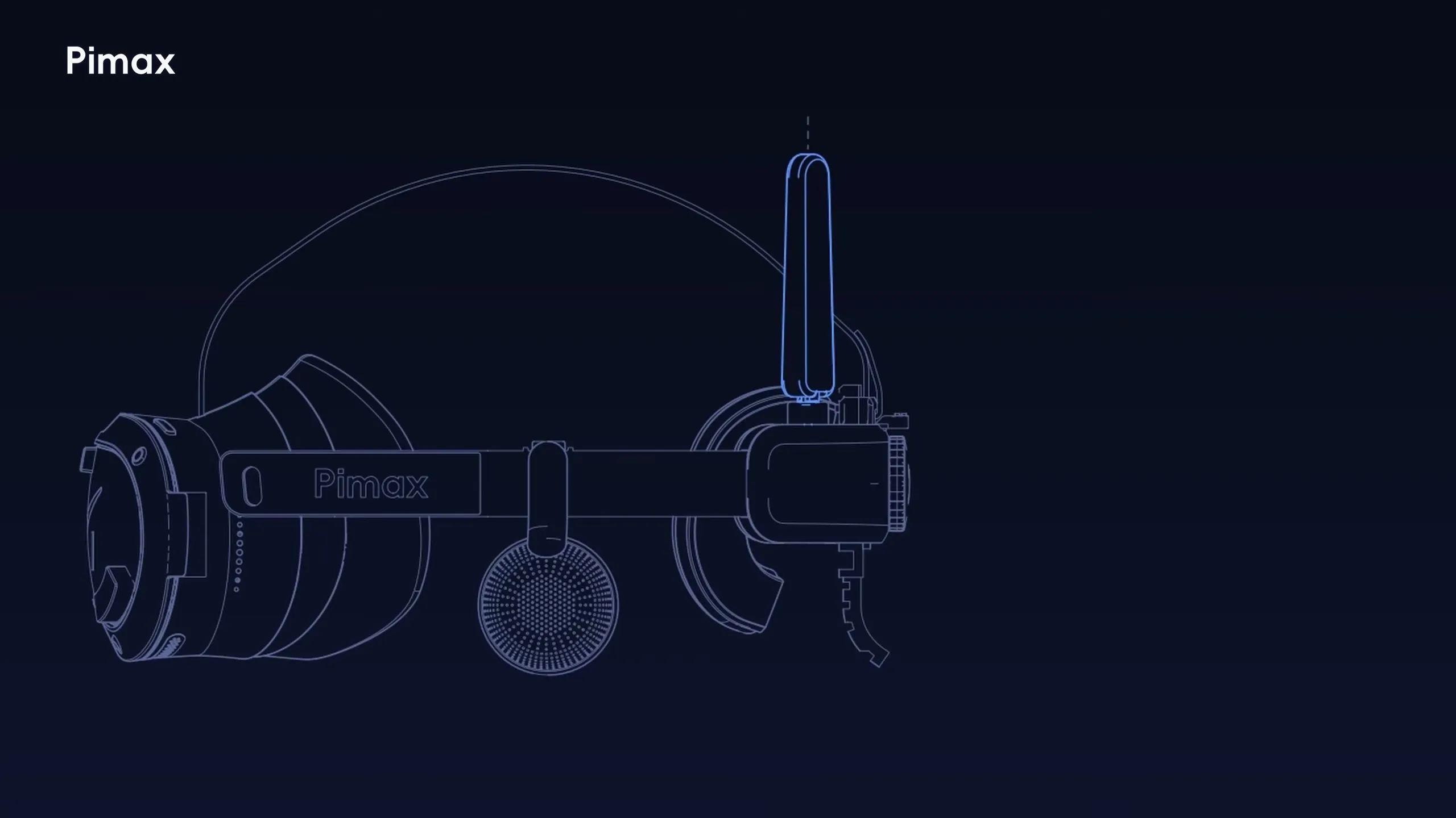 The antennas on the The The Pimax Crystal Pro
