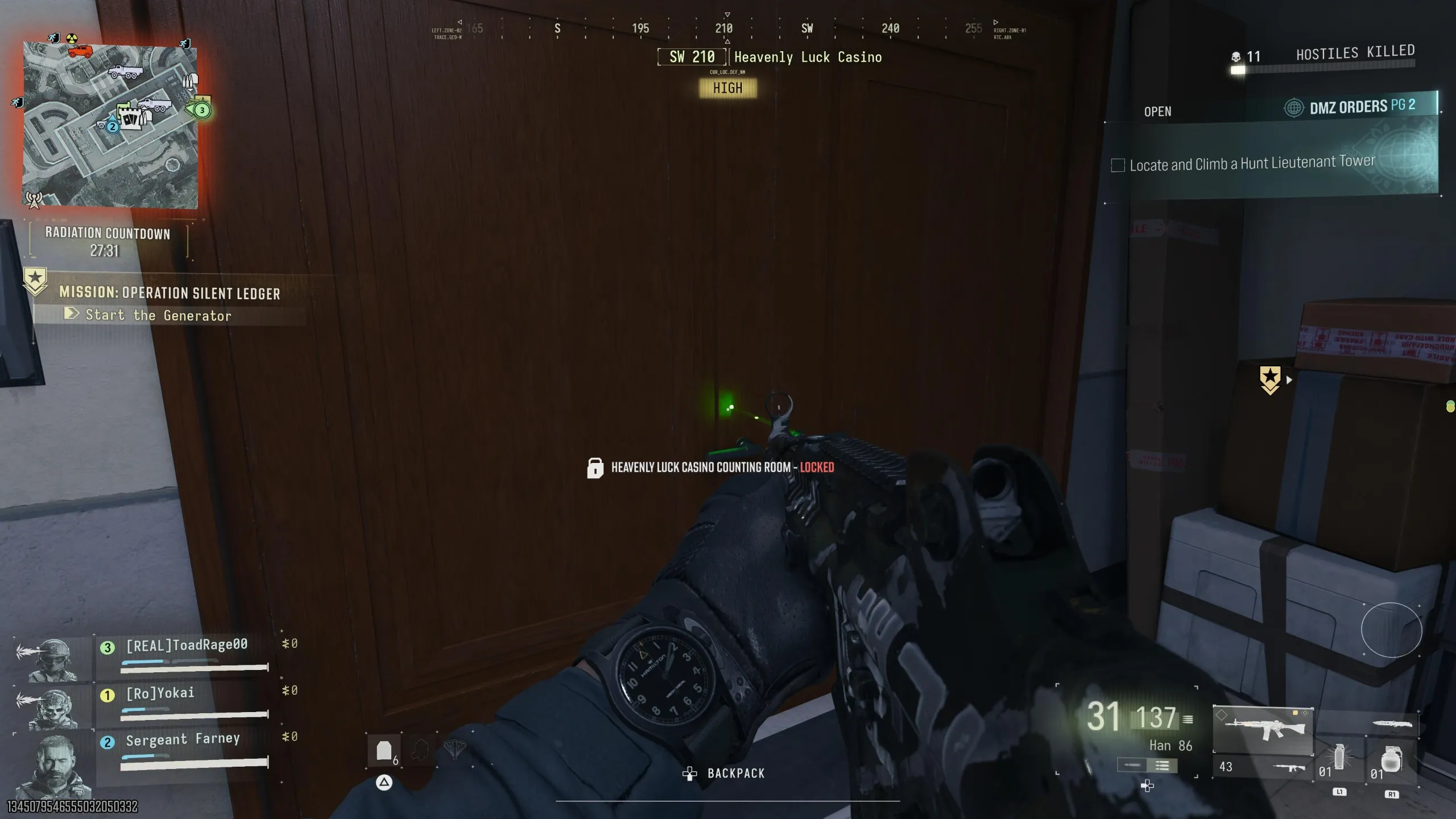 Counting Room Vault in Modern Warfare 4 DMZ