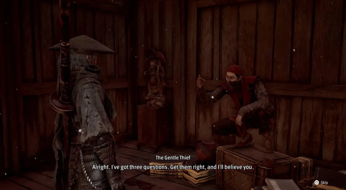 xyiaHx4tNovuizhyt2KWkX.jpg All Phantom Blade Zero Gentle Thief answers for the Honor Among Thieves quest